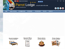 Tablet Screenshot of parrotlodge.net